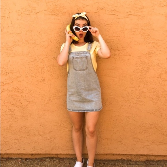 Forever 21 Dresses & Skirts - 4/$25 Light Wash Denim Overall Dress